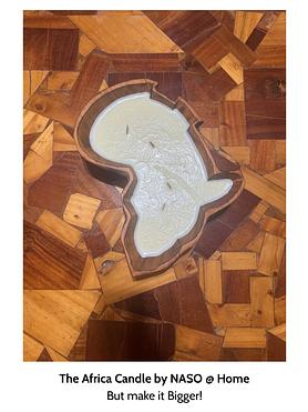 On Auction: The Africa Candle (14" x 9")