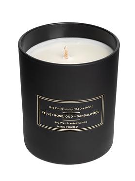 Velvet Rose, Oud + Sandalwood Scented Candle (8oz)
