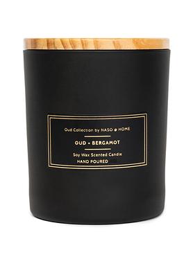 Oud + Bergamot Scented Candle (8oz)